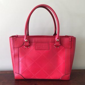 Genuine kate spade red leather bag